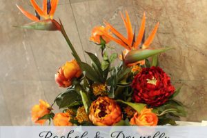 Fall Wedding Rachel & Donnelly: Red & Orange in Laurel Manor Livonia