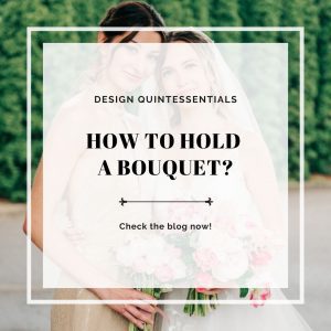 How to hold a bouquet?